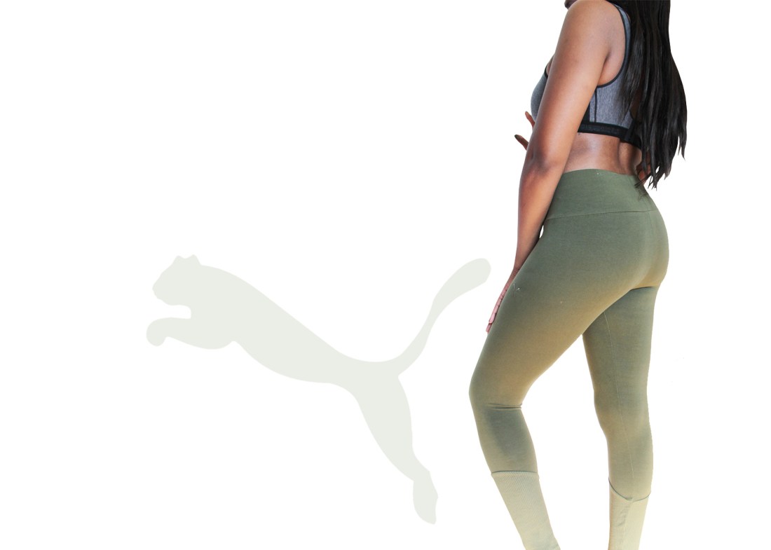 green puma leggings